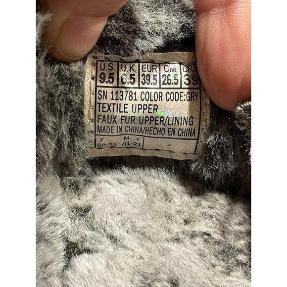 SKECHERS WOMEN'S BOBS SKIPPER- WILD WOOLY MEMORY FOAM SLIP ON SLIPPERS 9,5 - Picture 5 of 10